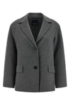 smmelfi single-breasted blazer in pure wool drap