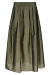 long smmeffetto skirt in silk blend organza