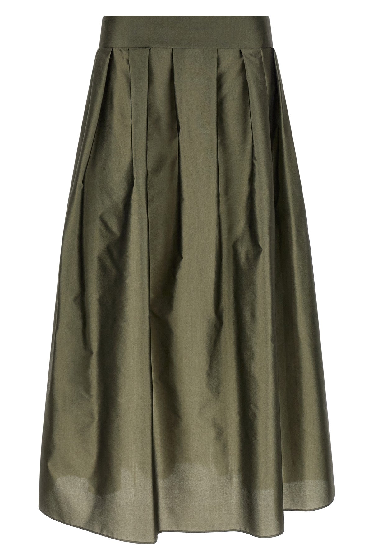 long smmeffetto skirt in silk blend organza