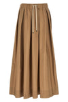 smmpineta long skirt in pure cotton poplin