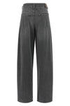 smmallegra cotton denim and garment-treated viscose jeans