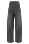 smmallegra cotton denim and garment-treated viscose jeans