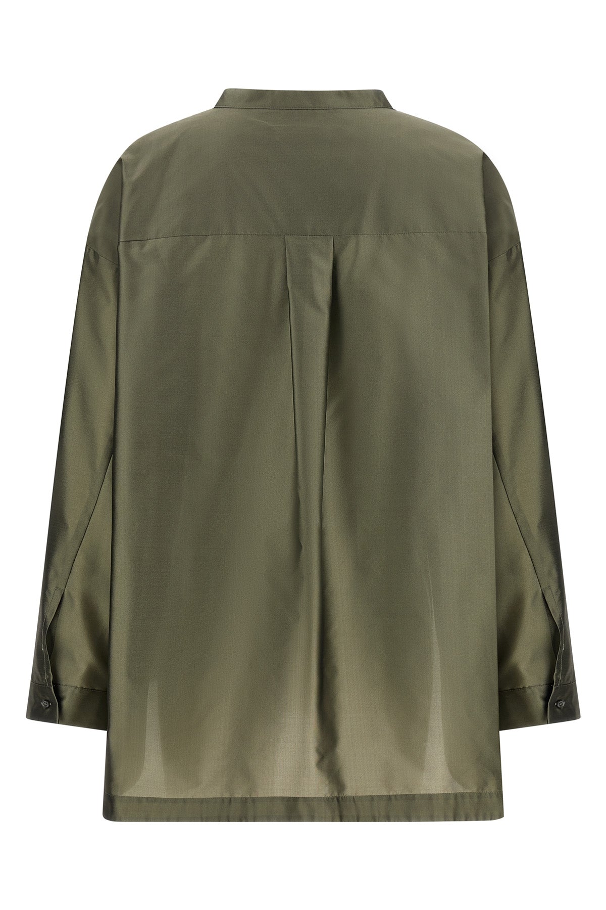 smmracconto silk blend organza shirt