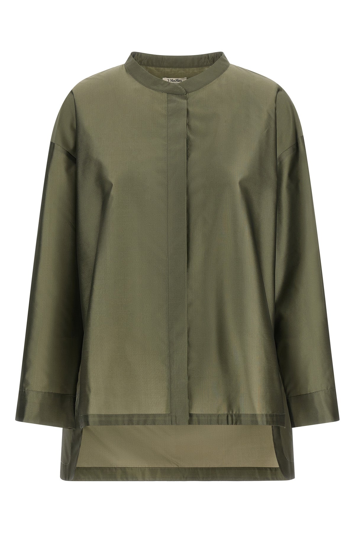 smmracconto silk blend organza shirt