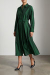 smmanna midi dress in washed silk blend organza