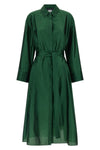 smmanna midi dress in washed silk blend organza