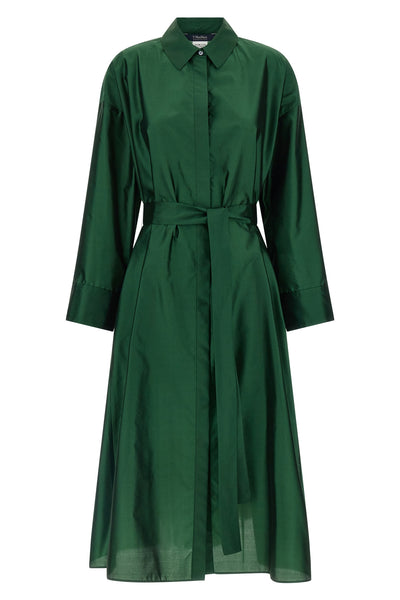 smmanna midi dress in washed silk blend organza
