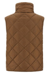 tregic vest in iridescent anti-drip canvas quilted