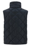 tregic vest in iridescent anti-drip canvas quilted