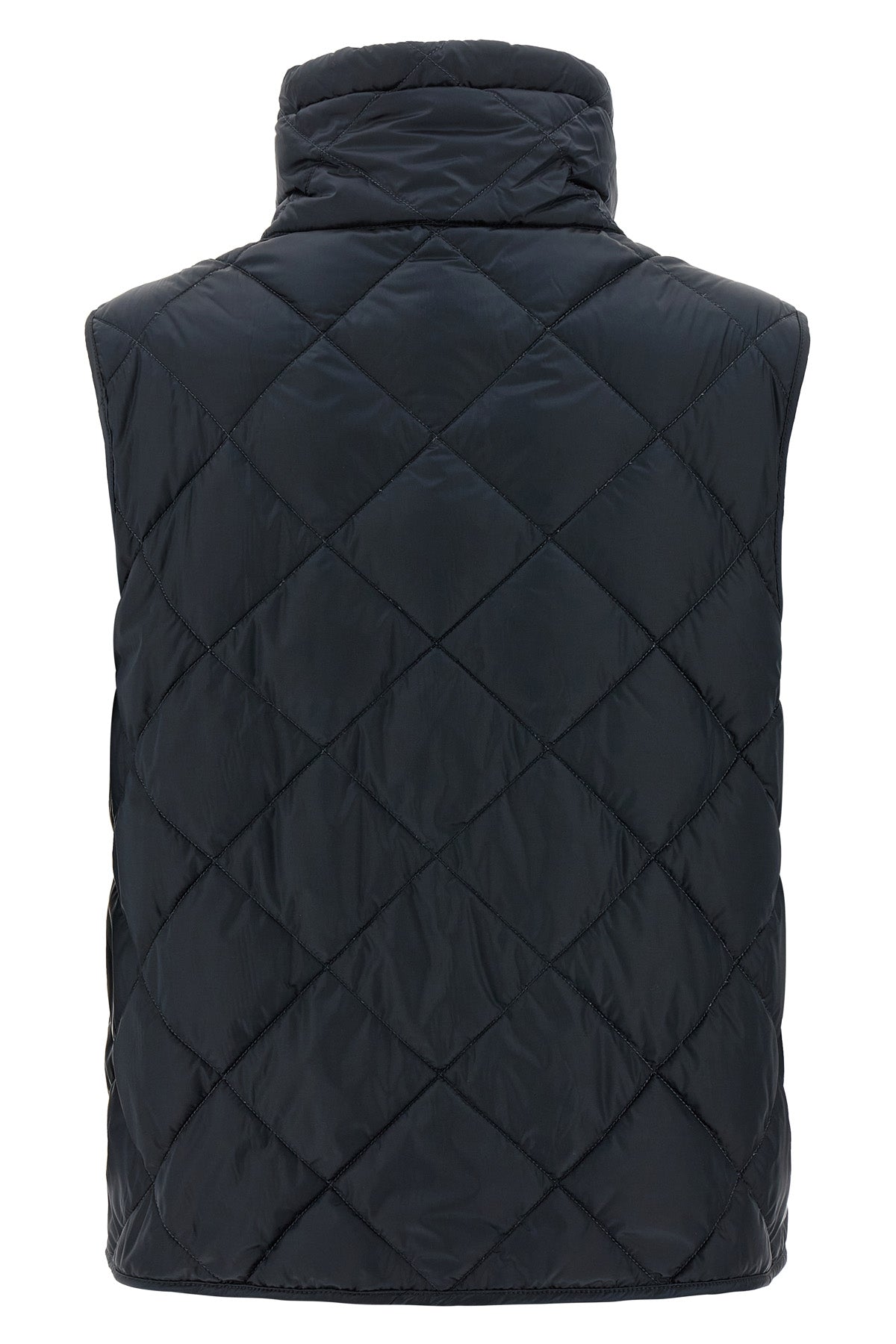 tregic vest in iridescent anti-drip canvas quilted