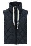 tregic vest in iridescent anti-drip canvas quilted