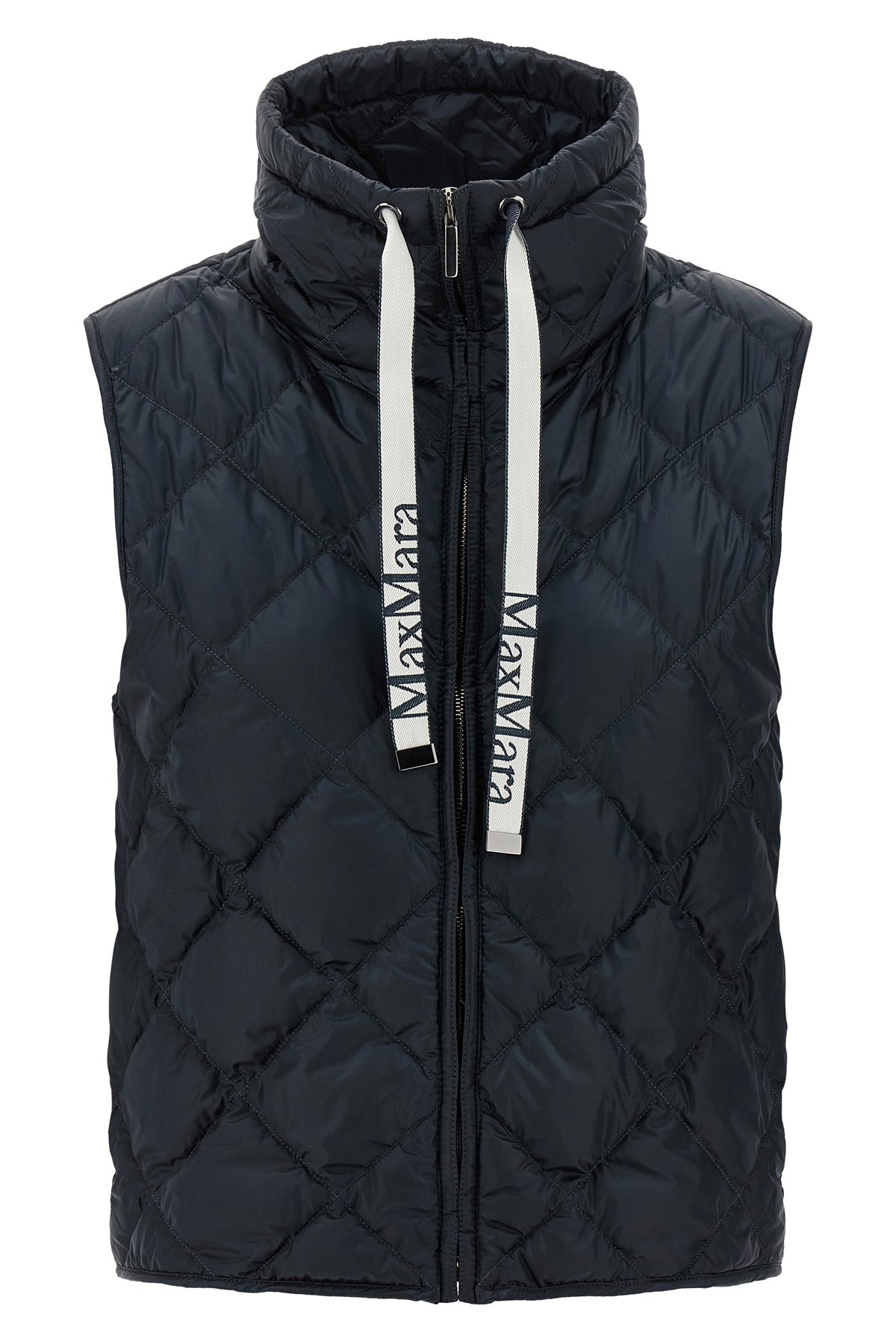 tregic vest in iridescent anti-drip canvas quilted