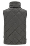 tregic vest in iridescent anti-drip canvas quilted