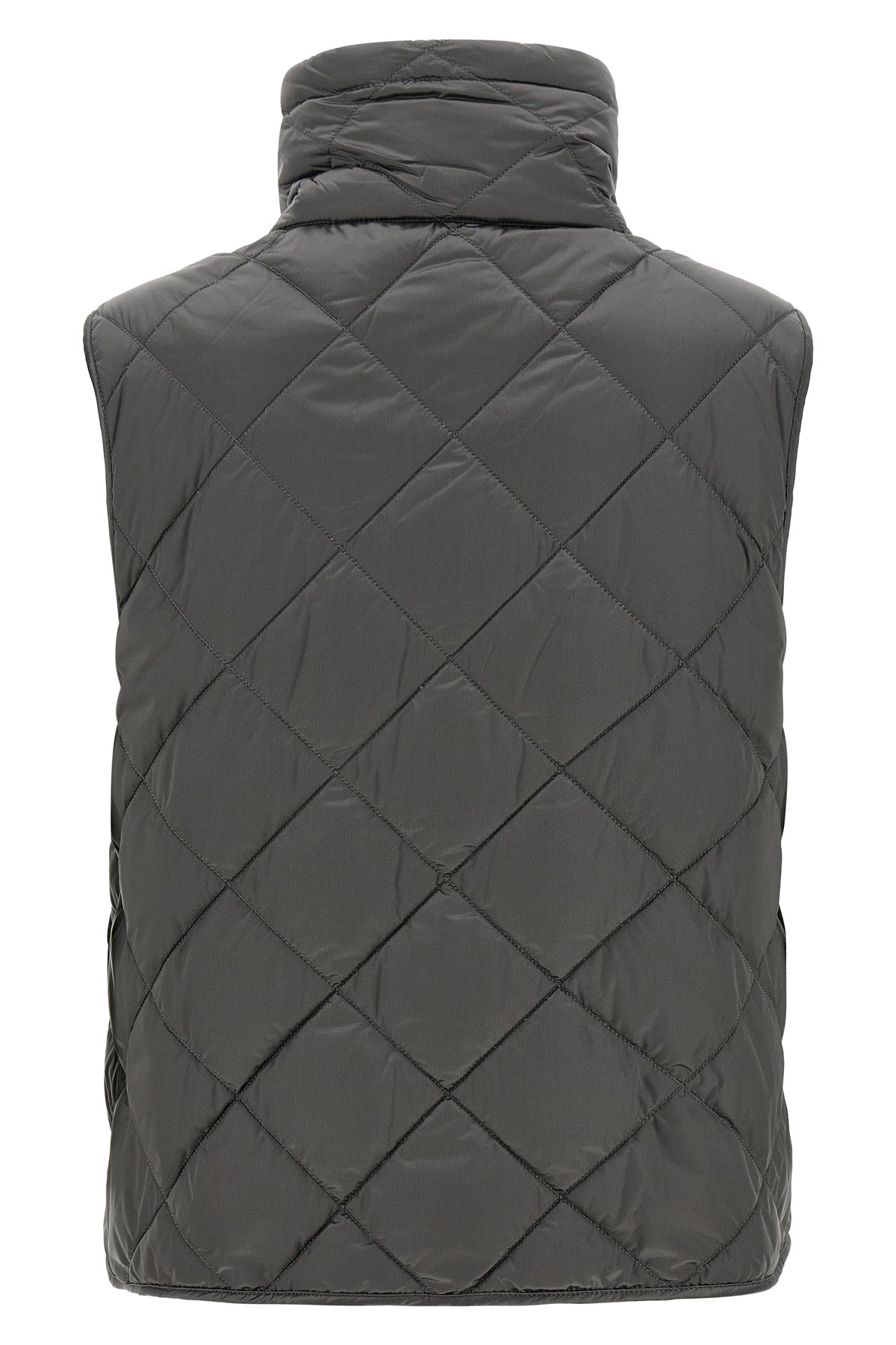 tregic vest in iridescent anti-drip canvas quilted
