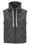 tregic vest in iridescent anti-drip canvas quilted
