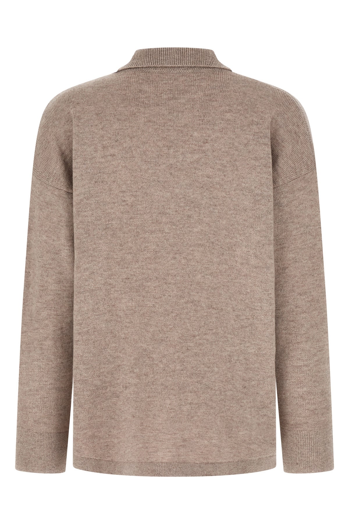 smmgatti cardigan in solid-knit wool and cashmere yarn