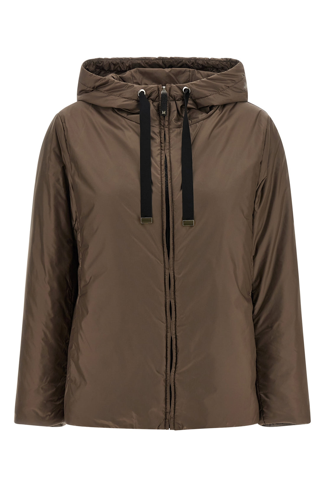 MAX MARA THE CUBE 40 greenh slightly padded cameluxe waterproof canvas jacket