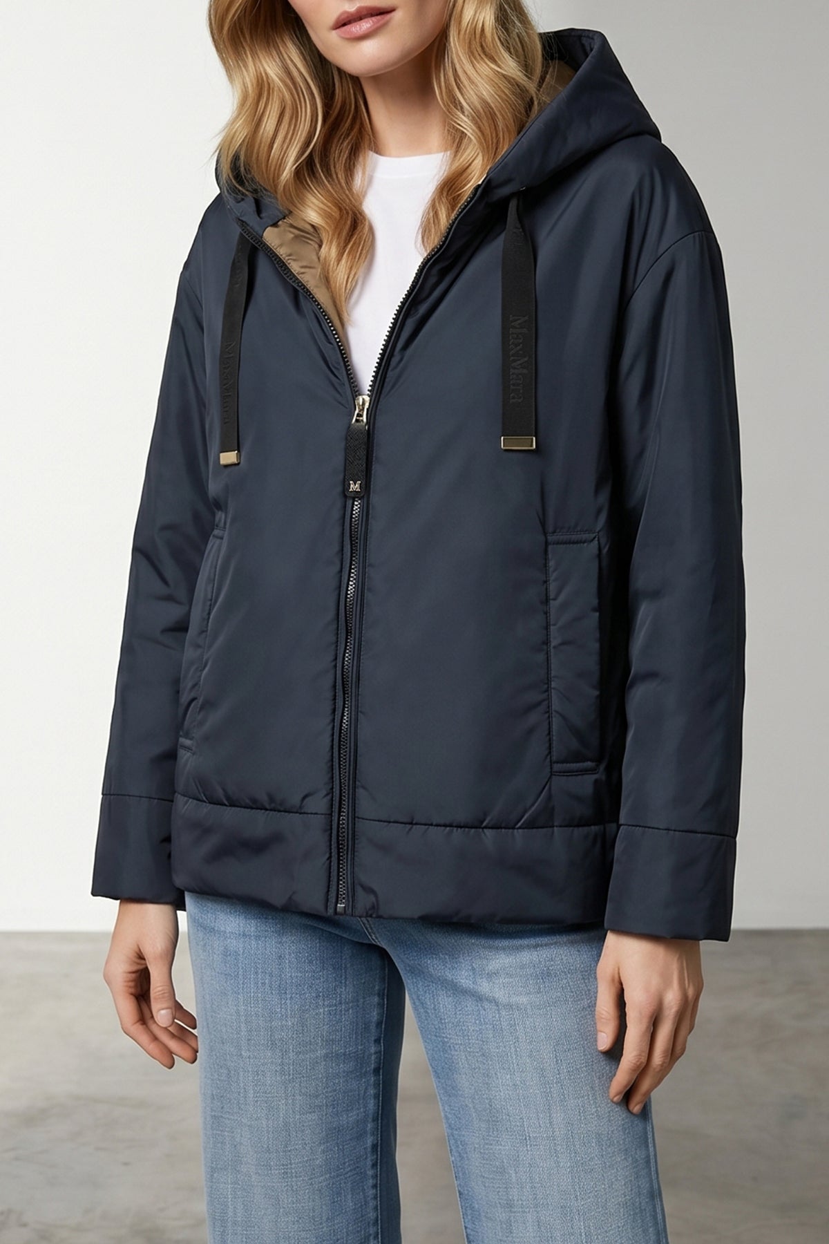 mtcdaria slightly padded cameluxe waterproof canvas jacket