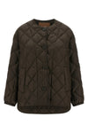mtcsoftd down jacket in iridescent waterproof canvas quilted in diamonds and s