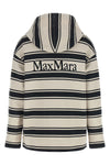 smmdream striped scuba jersey hoodie in cotton blend