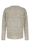 mouliné knit knit cotton and linen blend sweater that mixes threads of different