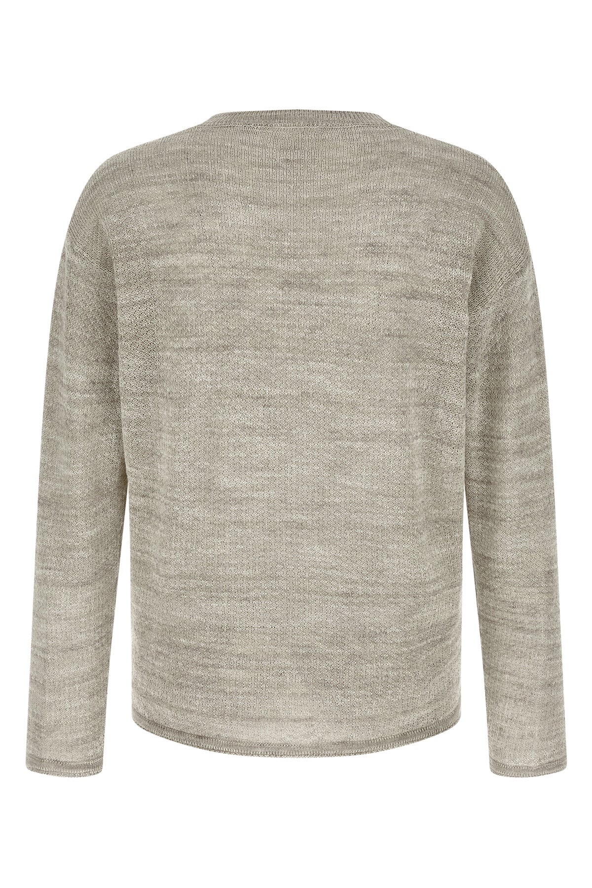 mouliné knit knit cotton and linen blend sweater that mixes threads of different