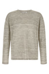mouliné knit knit cotton and linen blend sweater that mixes threads of different