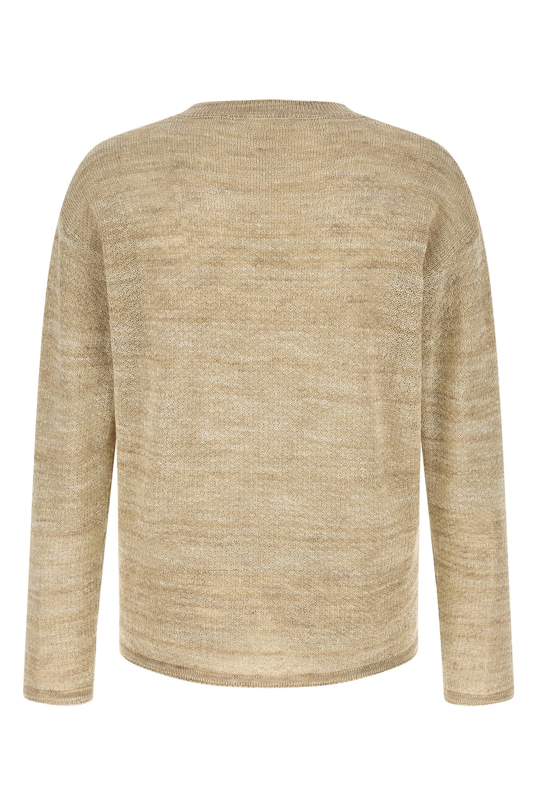 ROBERTO COLLINA 52 mouliné knit knit cotton and linen blend sweater that mixes threads of different