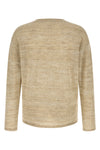 mouliné knit knit cotton and linen blend sweater that mixes threads of different