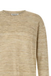 mouliné knit knit cotton and linen blend sweater that mixes threads of different