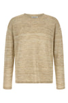 mouliné knit knit cotton and linen blend sweater that mixes threads of different