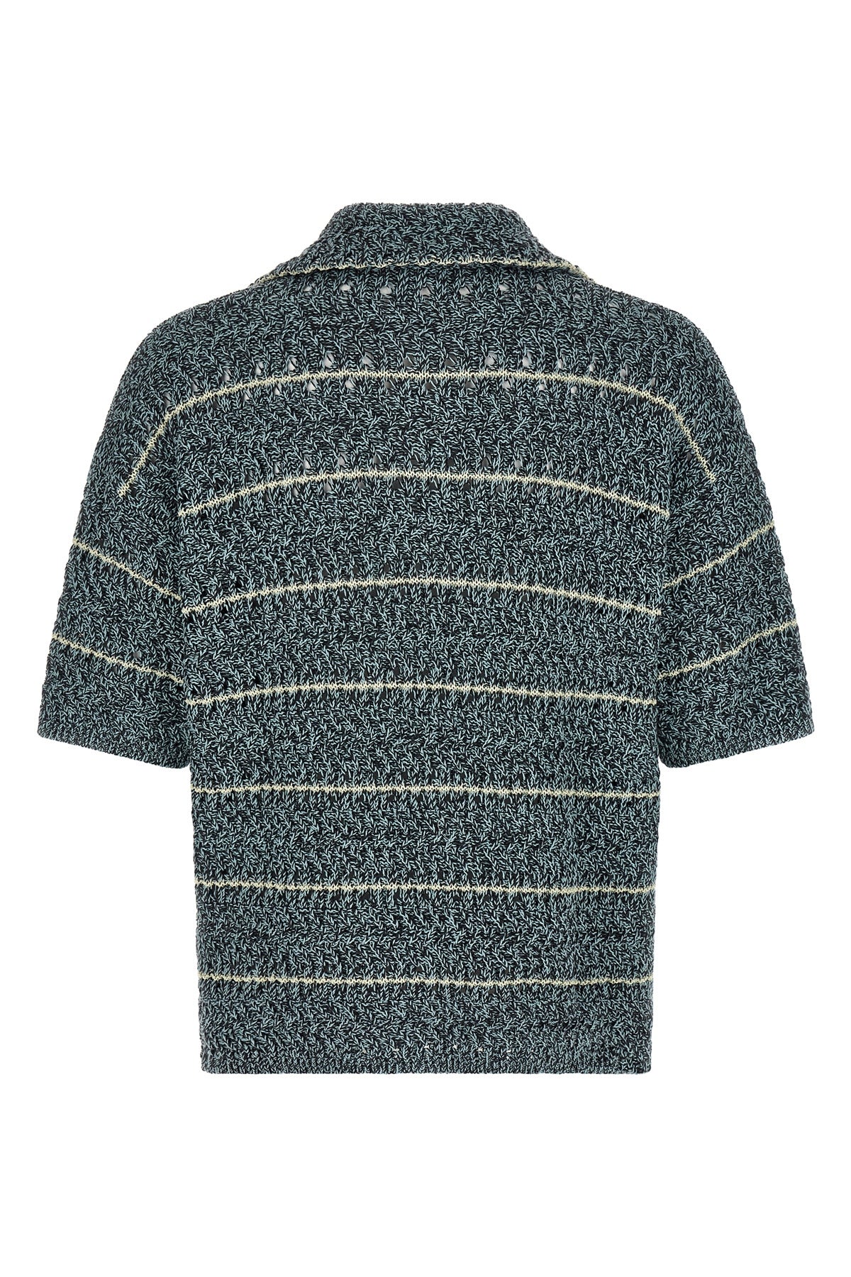 moliné texture stitch knitted polo shirt