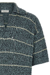 moliné texture stitch knitted polo shirt