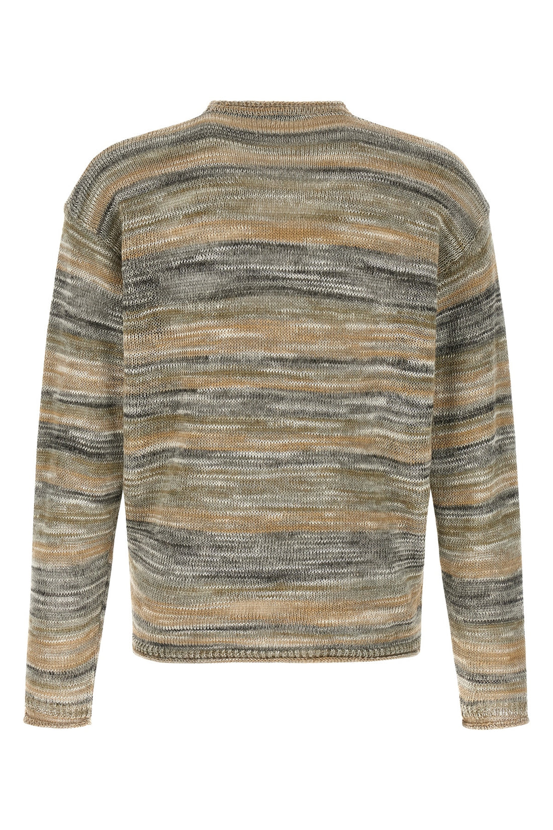 ROBERTO COLLINA 48 striped mouliné linen blend sweater