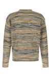 striped mouliné linen blend sweater