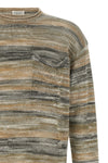striped mouliné linen blend sweater