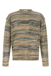 striped mouliné linen blend sweater