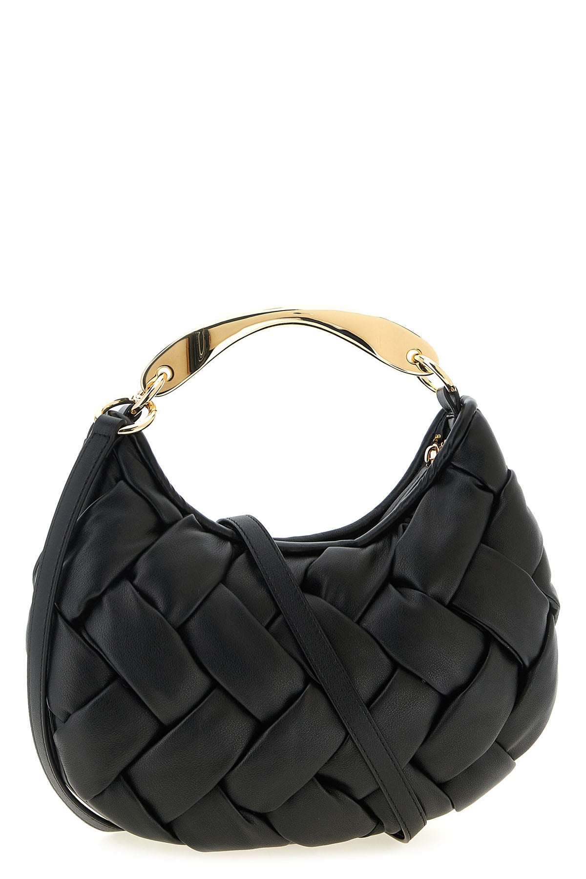nappa effect handbag padded