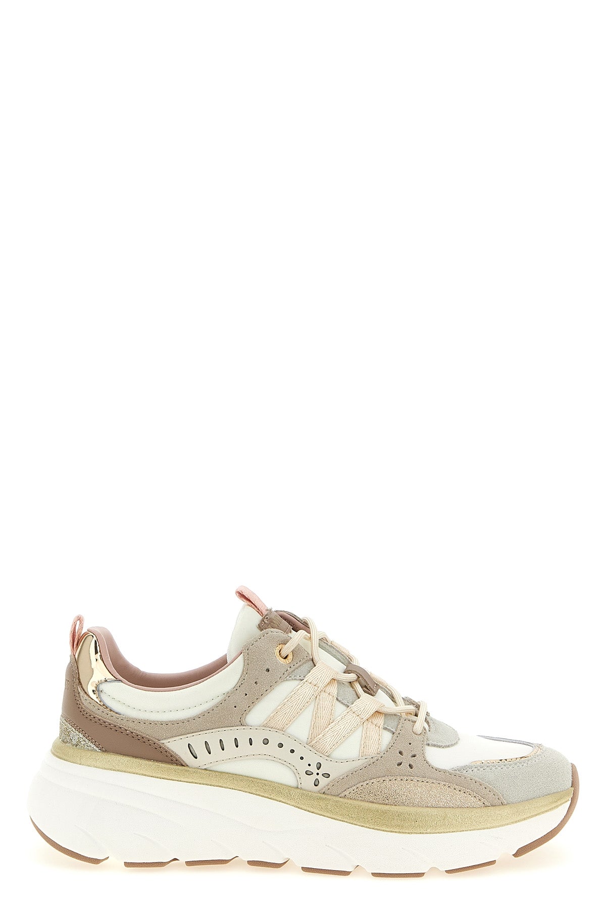 running sneakers in suede