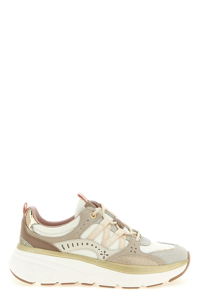 running sneakers in suede