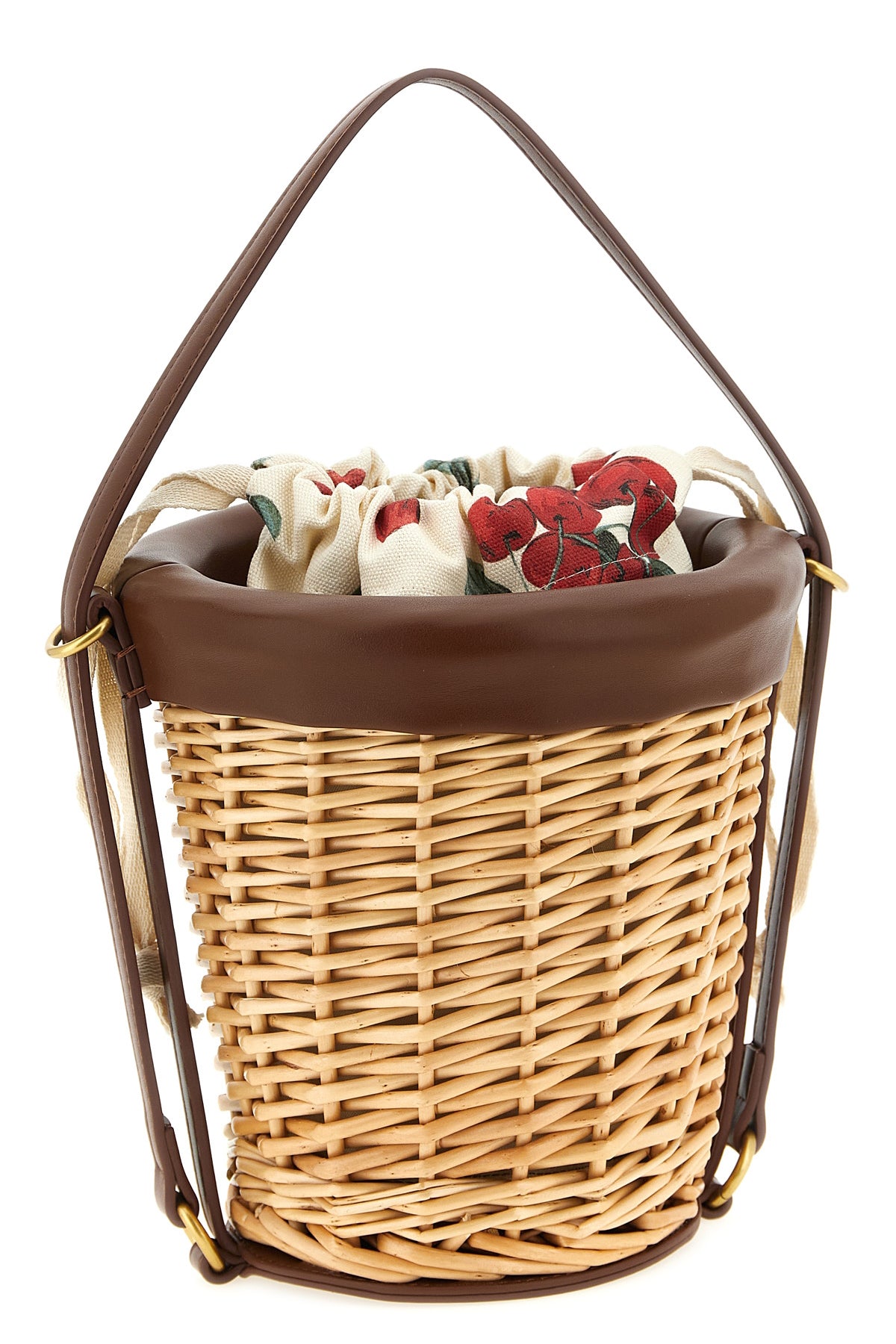 braided wicker handbag
