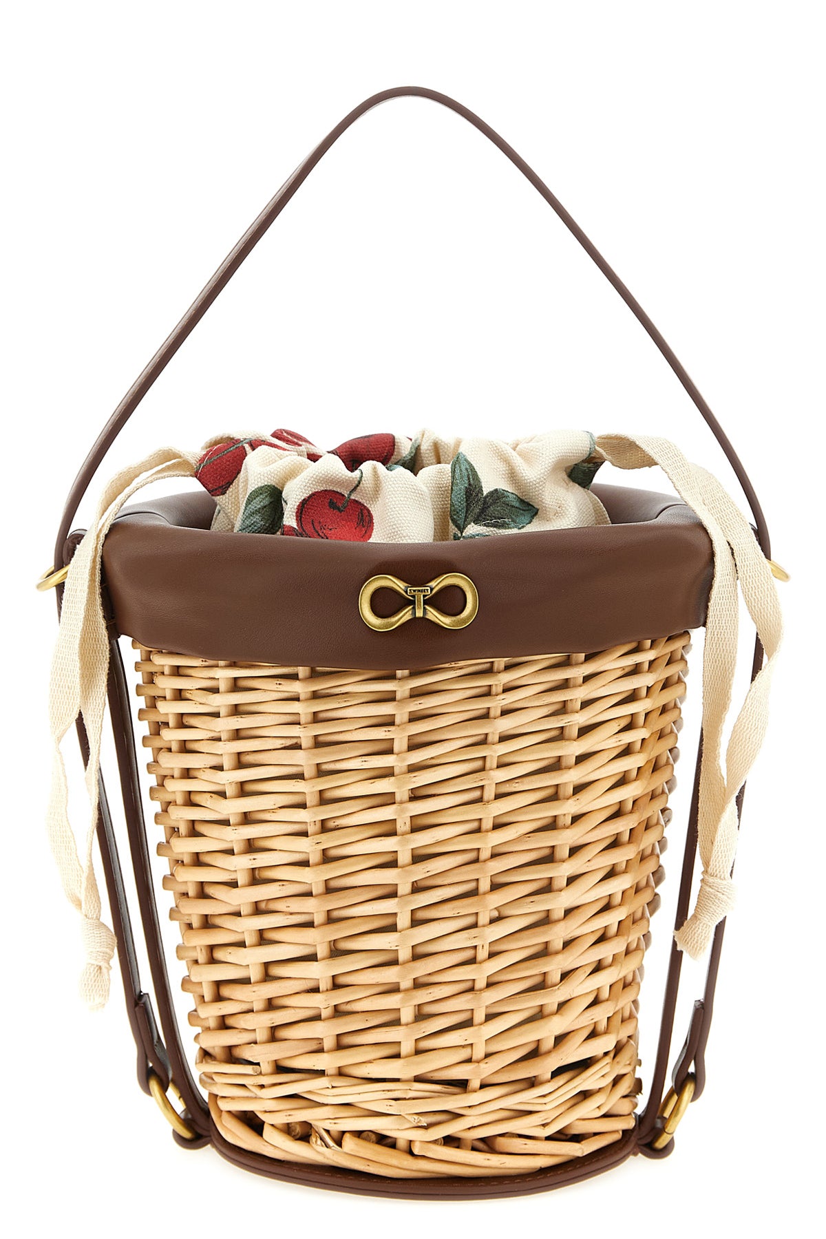 braided wicker handbag
