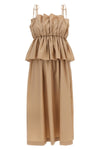 long dress in pure cotton poplin