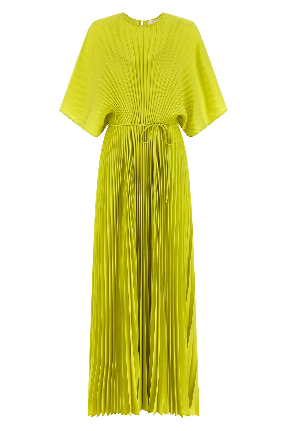 TWIN SET 38 pleated crepe de chine long dress