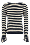 stretch cotton and polyamide yarn sweater