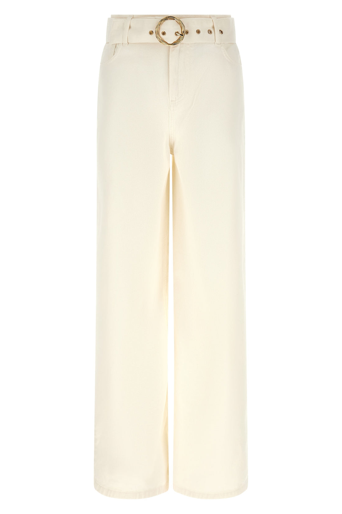 TWIN SET 24 garment-dyed bull cotton denim jeans