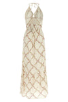 long pinstripe cotton dress