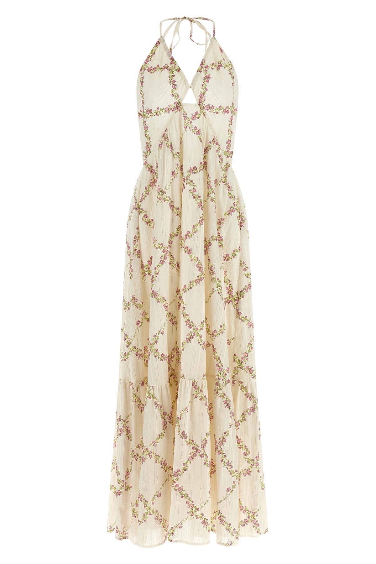 long pinstripe cotton dress