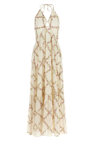 long pinstripe cotton dress
