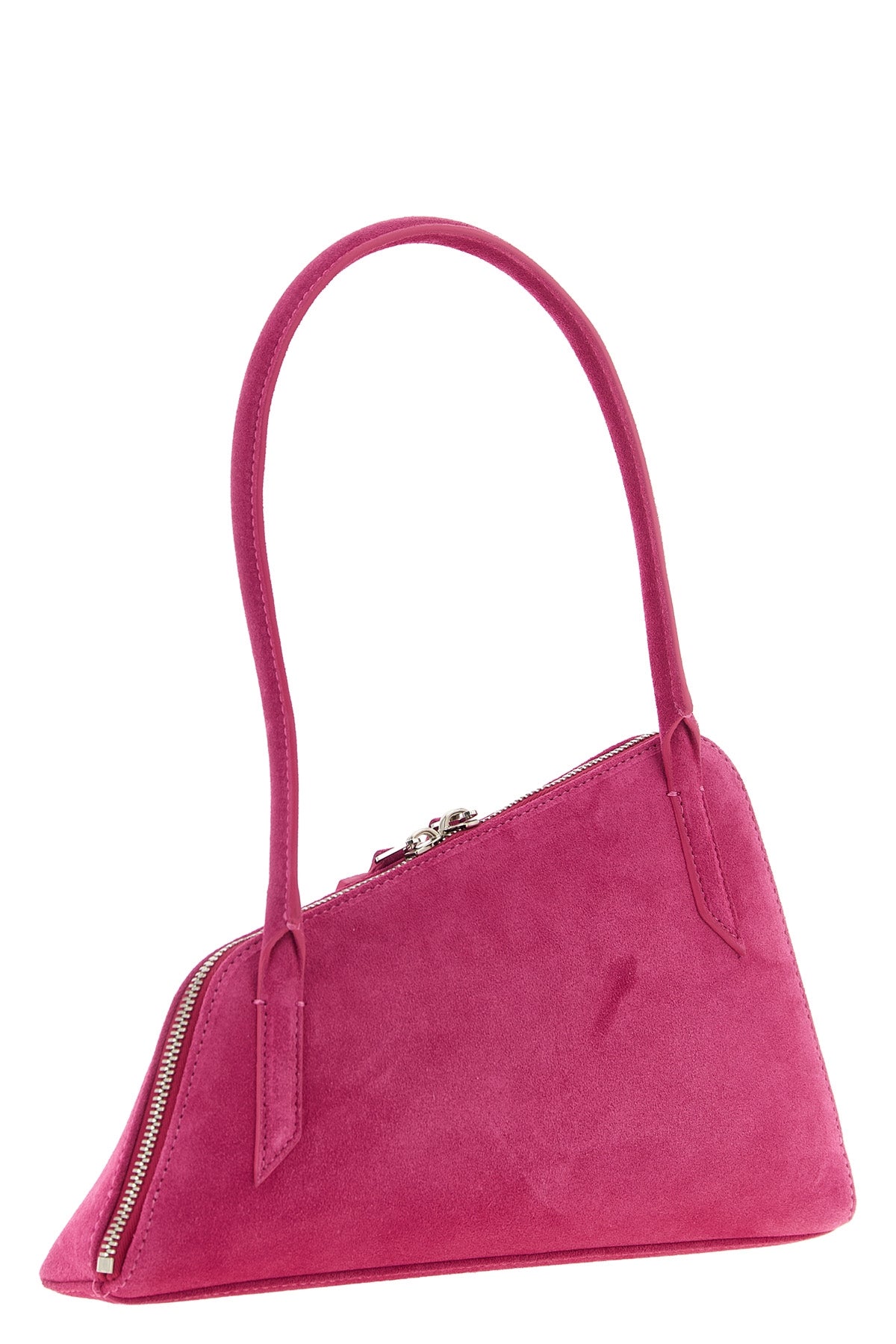 the attico sunrise shoulder bag is distinguished by an asymmetrical wedge-shap